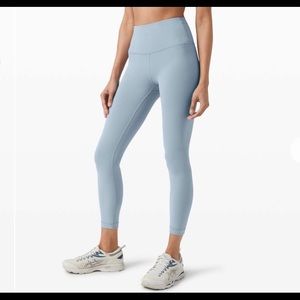 Lululemon Wunder Train HR Tight 25" Chambray SZ 4